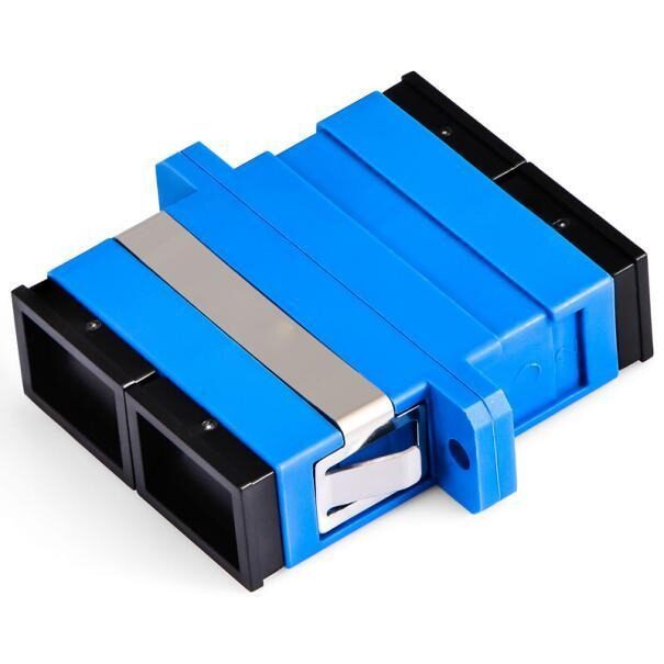 Blue and black magnetic welding clamp.